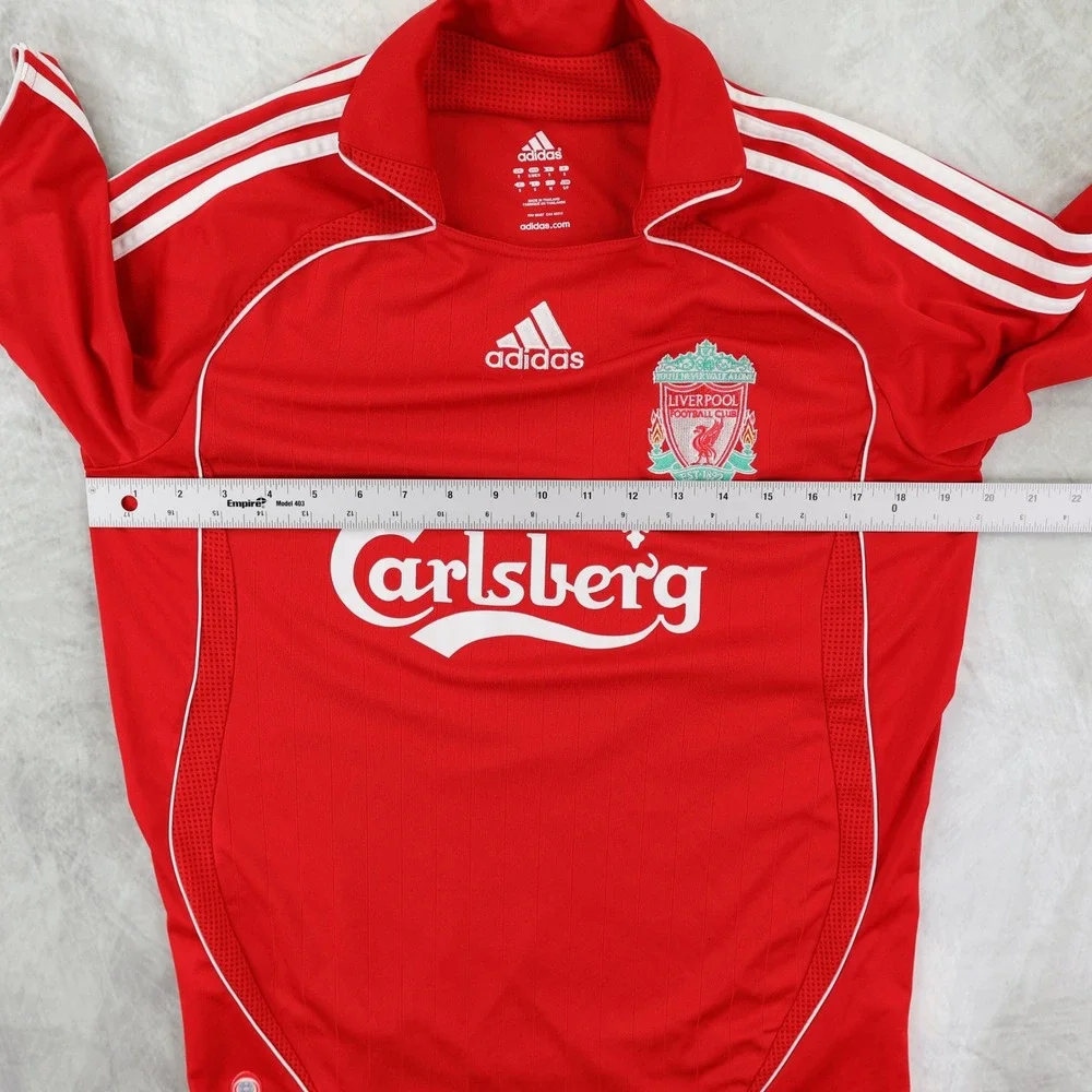 VTG Liverpool FC 2006 2008 Home Jersey Adidas Torres 9 Carlsberg Football Shirt